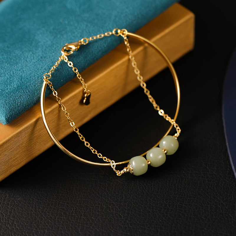High Color Retention Special-interest Design Lucky Beads Bracelet