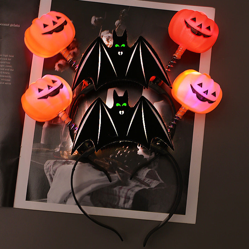 Halloween Glowing Pumpkin Ring – Light-Up Lantern Prop and Party Gift
