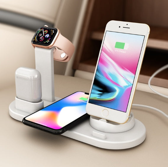Charging Stand – 3-in-1 Wireless Charger for iPhone, Apple Watch & AirPods | 15W Fast, USB-C