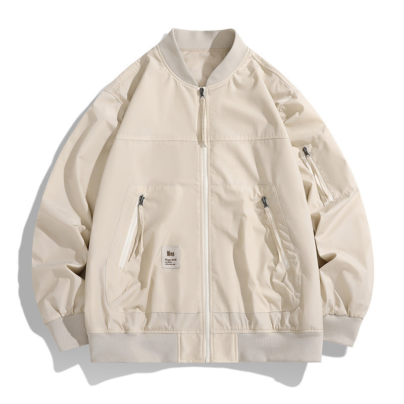 Baseball Collar Charging Coat Men's Spring