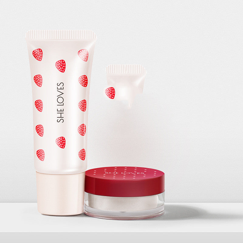 Beauty Makeup Box Set Makeup Loose Powder Finishing Setting Powder Makeup Cream Long-Lasting Brighten Invisible Cream Concealer
