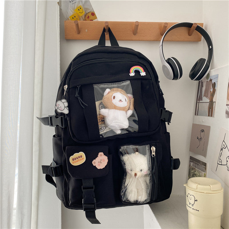Large Capacity Student Backpack – High School Travel School Bag