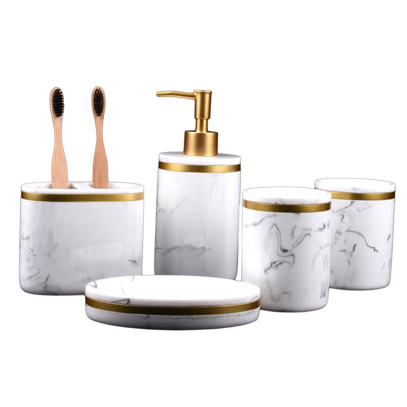 Marble Bathroom Amenities Kit – Home & Hotel Essentials