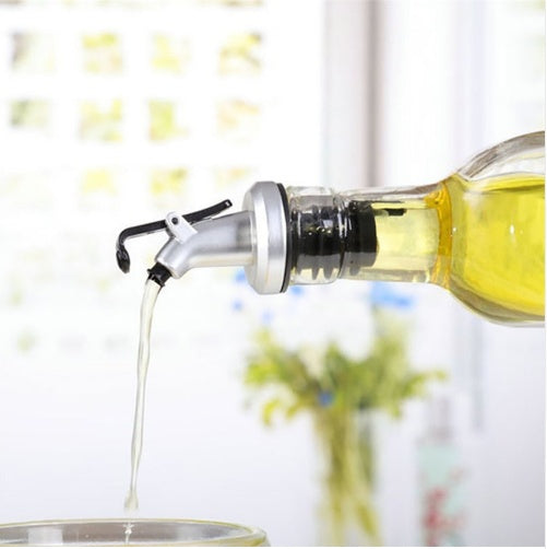 Olive Oil Sprayer Spout & Liquor Dispenser – Flip Top Wine Pourers & Stoppers Set