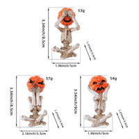 Pumpkin Head Skull 3PCs