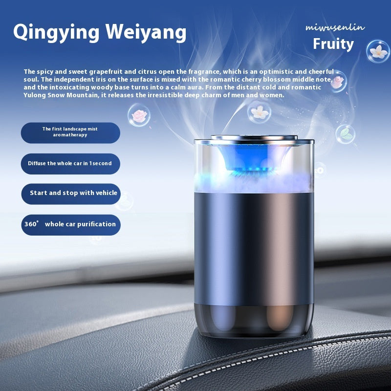 Car Aromatherapy Diffuser, Cloud Mist Air Freshener with Natural Fragrance for Cars, Trucks, RVs, and Sedans