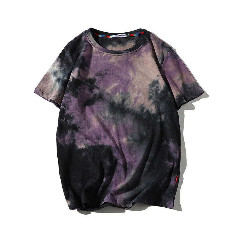 Printed T-Shirt Hong Kong Style Loose Large Size Thin Casual T-Shirt Undershirt