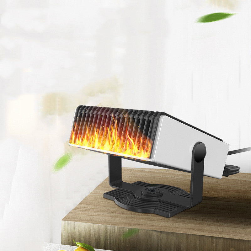 Portable Car Heater & Cooling Fan 2-in-1 – 180° Rotating Defrost Heater with Fast Heating & Low Noise