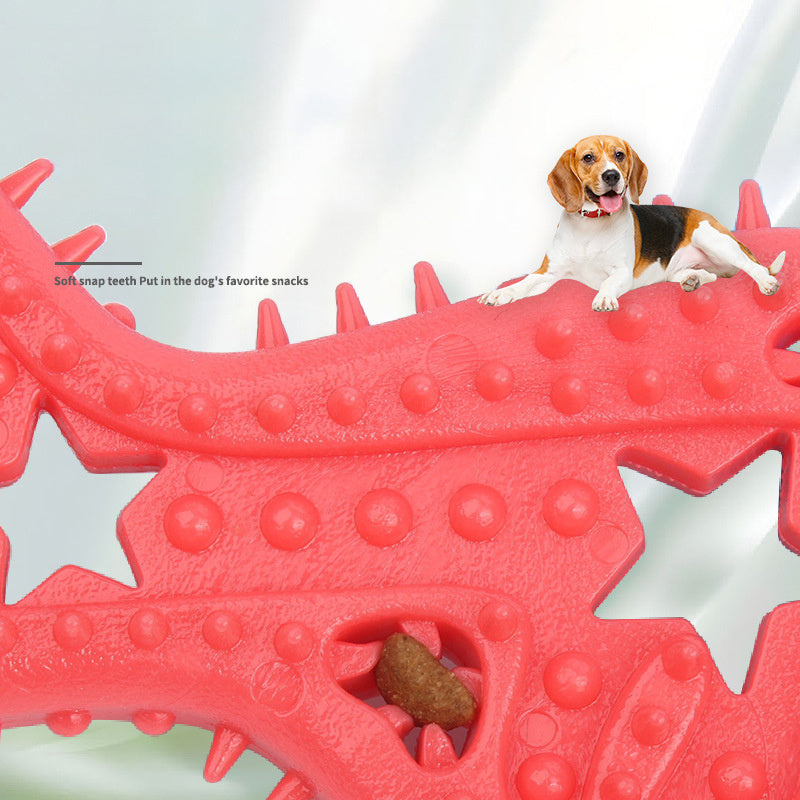 Bite-Resistant Rubber Star Chew Toy for Small Dogs