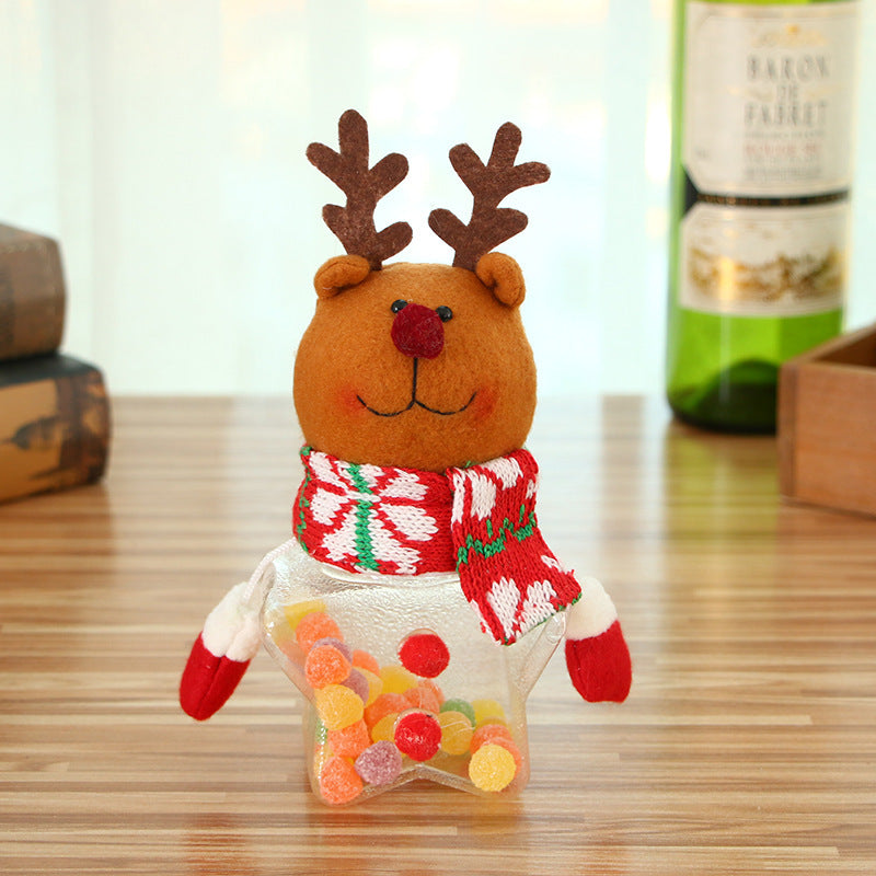Christmas Candy Jar and Kids Storage Santa Bag Sweet Box Gift Container