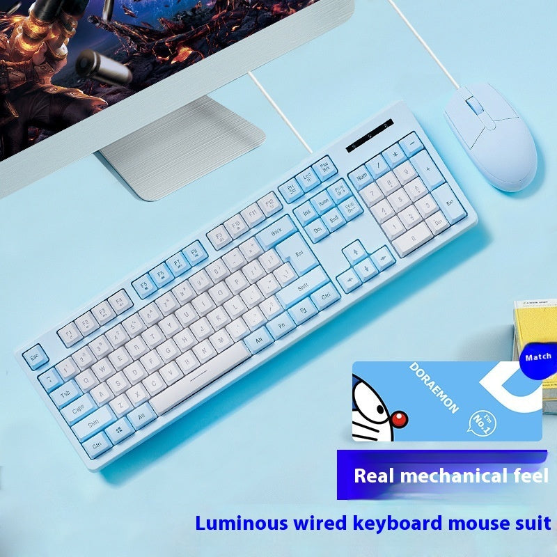 Mechanical Feeling Keyboard Mouse Suit