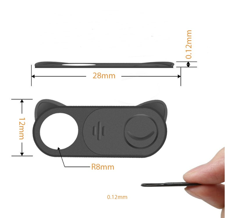 Webcam Privacy Cover Slider – Compact, Easy-to-Install Camera Protector