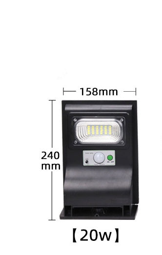 Solar Garden LED Lamp ABS Anti UV Engineering Plastic