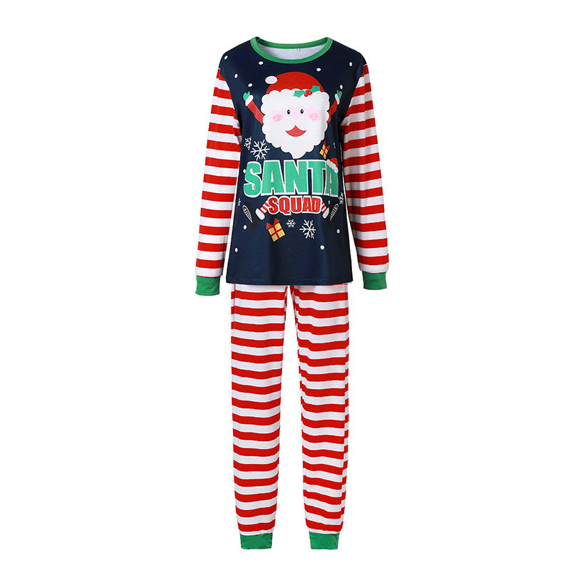 Santa Printed Home Wear Pajamas Parent-child Wear