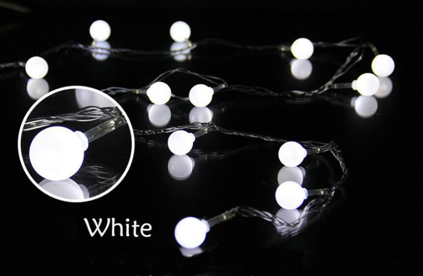 Solar Ball String Lights 30 LED Waterproof Outdoor Decorative Lighting 4.9M