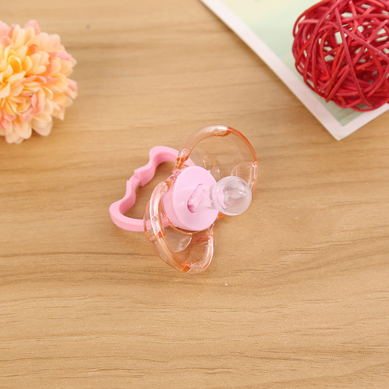 Love Baby Pacifier – Auto-Close Round or Flat Head (Random Style Issued)