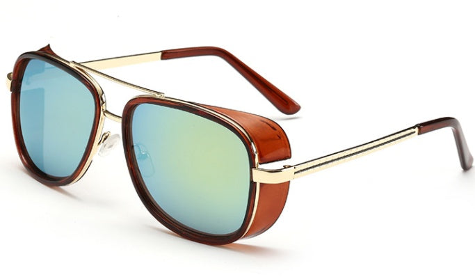 Retro Windshield Sunglasses Metal Plastic UV400 Unisex