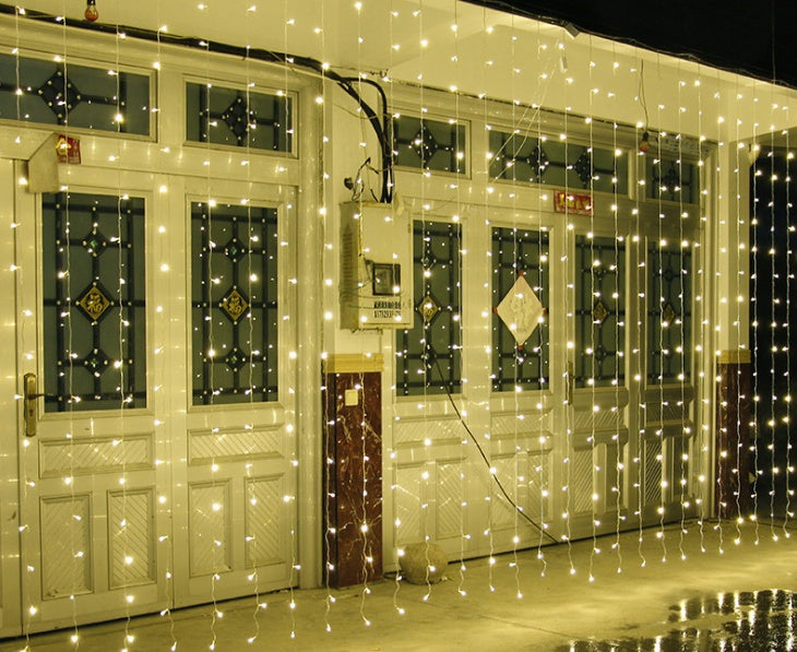 Festive 3x3m Christmas LED Curtain Lights