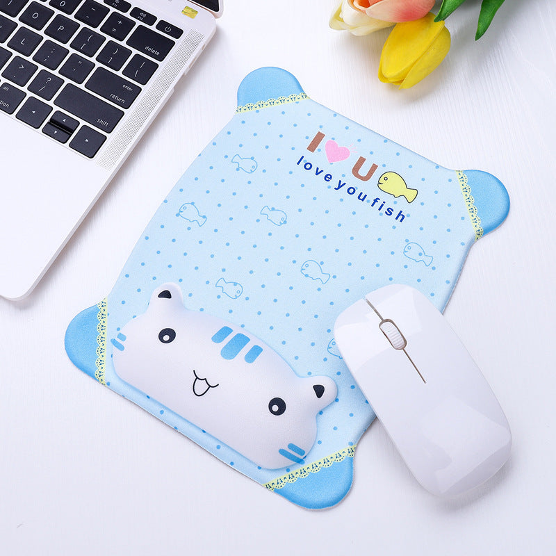 Cute Animal Print Mouse Pad – Non-Slip Rubber Base, Smooth Surface for Computer & Laptop