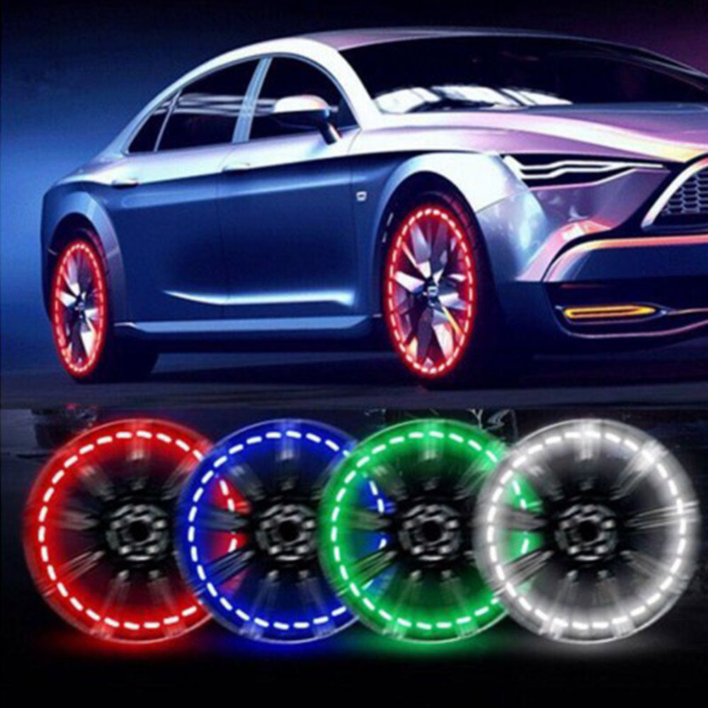 LED Wheel Rim Lights for Cars & Motorcycles – RGB, Waterproof