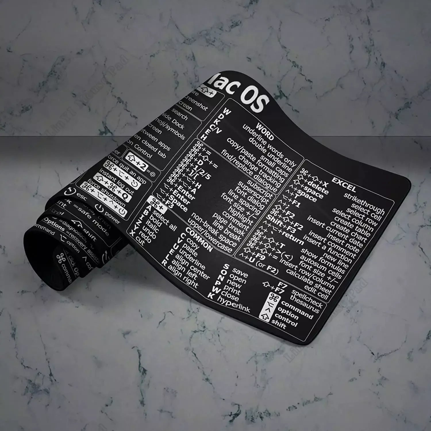 Tech-Inspired Pattern Mouse Pad – Non-Slip Rubber Base, Smooth Surface, Stitched Edge