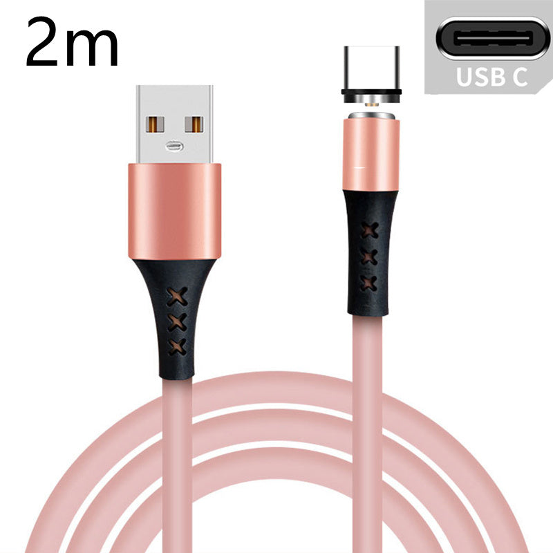 Silicone Fast Charging Mobile Phone Data Cable