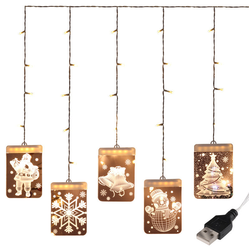 Curtain Ice Strip Light String for Christmas Decoration