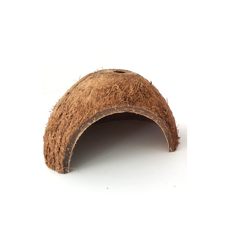 Reptile Coconut Shell Cave Natural Nest Hideout