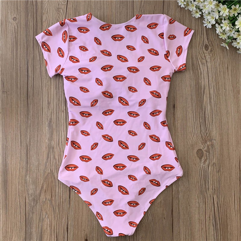 Women’s Digital Print Bikini Set – Sexy Polyester Swimwear