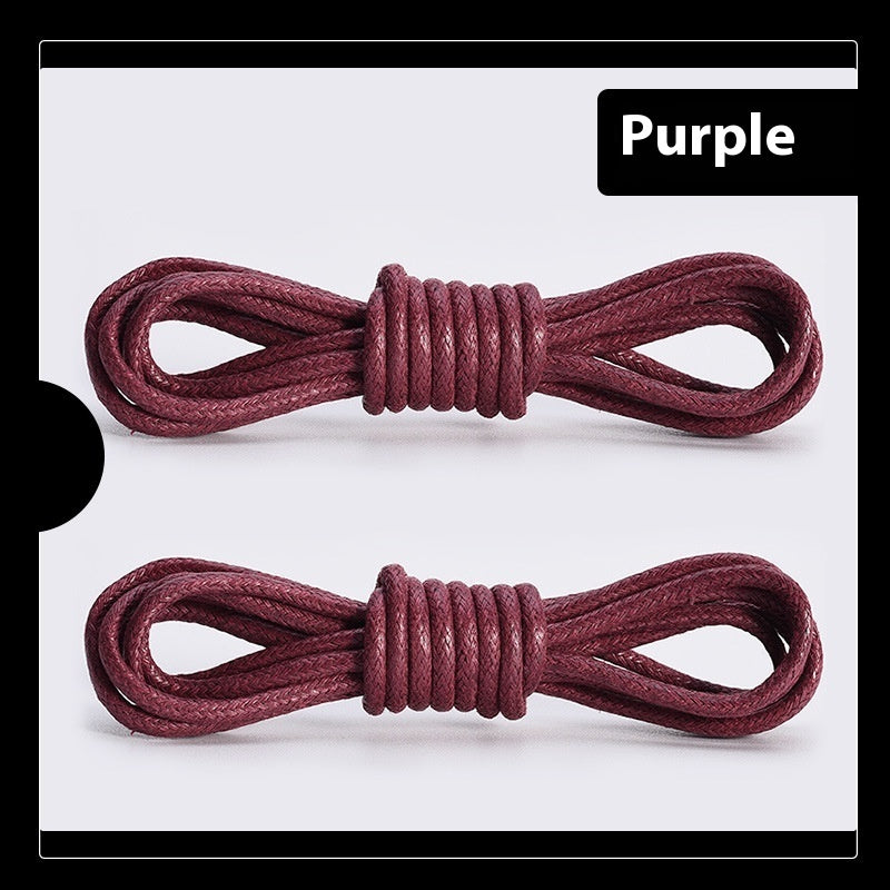Round Waxed Shoelaces for Leather Shoes and Boots – 1 Pair