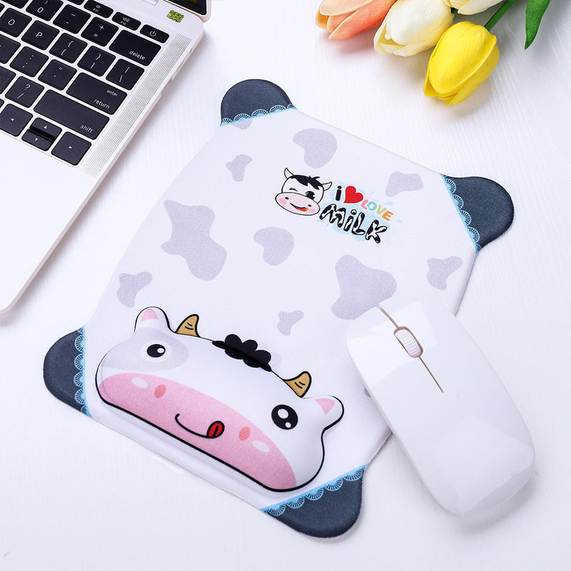 Cute Animal Print Mouse Pad – Non-Slip Rubber Base, Smooth Surface for Computer & Laptop