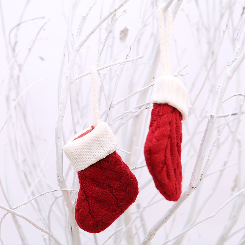Christmas Tableware Xmas Fork Bags Dinner Cutlery Holder Pocket