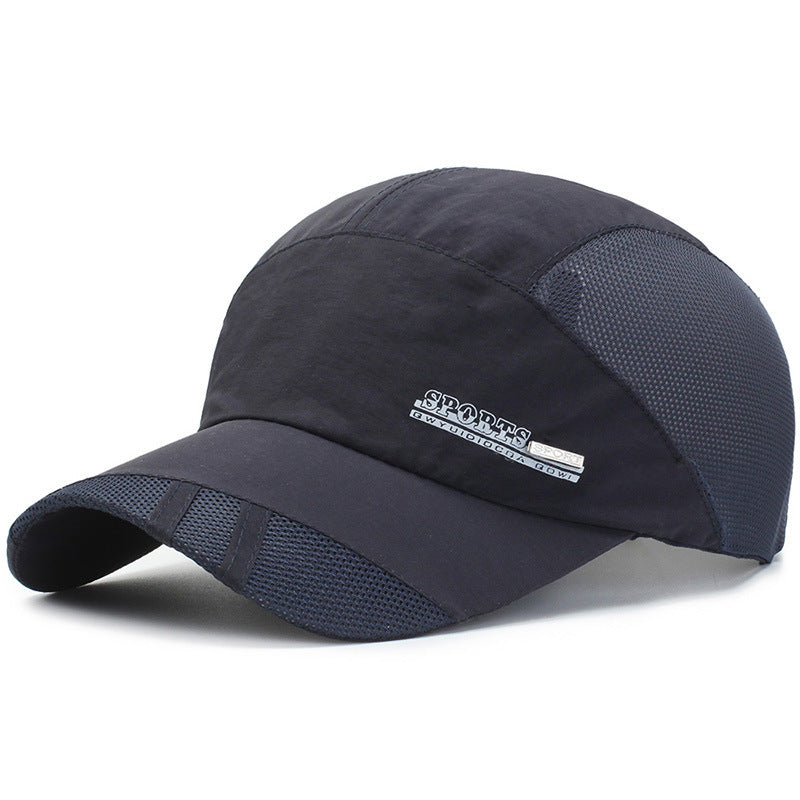 Bask in a baseball net cap