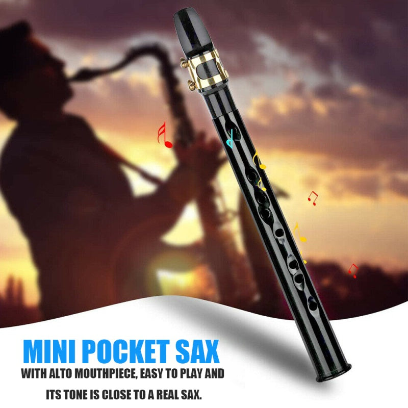 Portable Mini Saxophone Alto Mouthpiece Sax Draagbare Saxofoon Lichtgewicht Sax Muziekinstrumenten Met Draagtas Voor Beginner