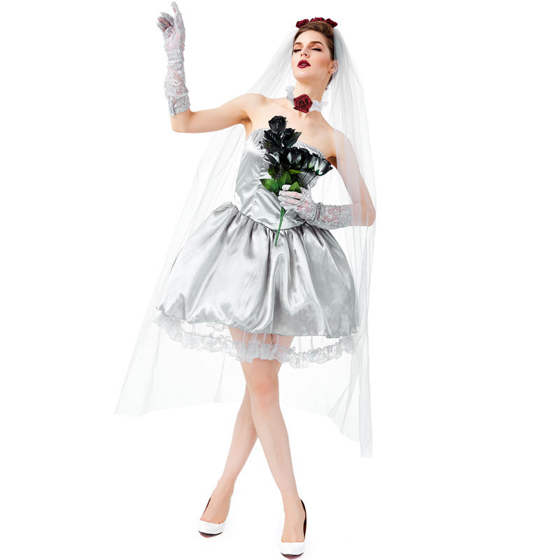 Parent-Child Matching Gothic Bride Costume Set