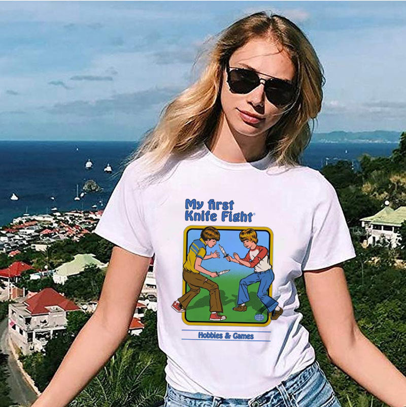 Ladies Summer Printed T-Shirt – Lightweight, Casual & Stylish