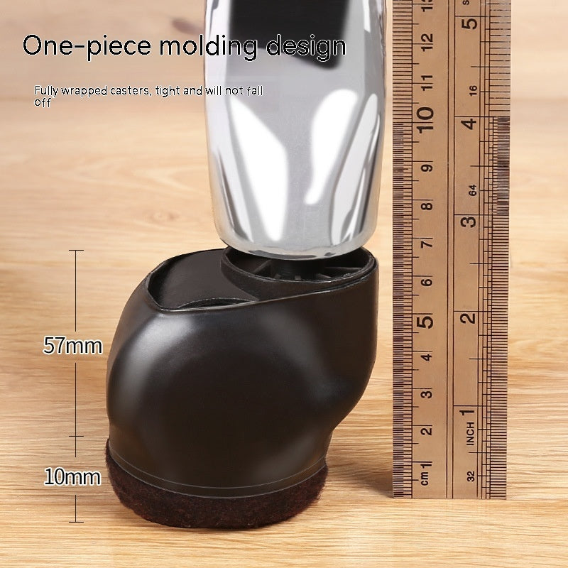 Thickened Wearable Wheel Chair Leg Cap Office Chair Universal Wheel Holder Anti-floor Scraping Board Protective Cover