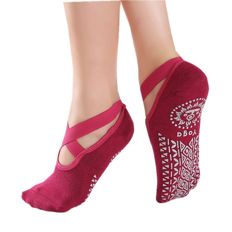 Cross belt yoga socks