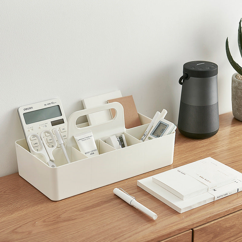 Japanese-Style Plastic Storage Basket – Bathroom & Toilet Desktop Organizer