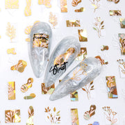 New Nail Stickers Ins Platinum Back Glue