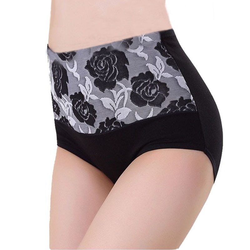 Women’s Cotton High-Waist Underwear – Breathable Briefs