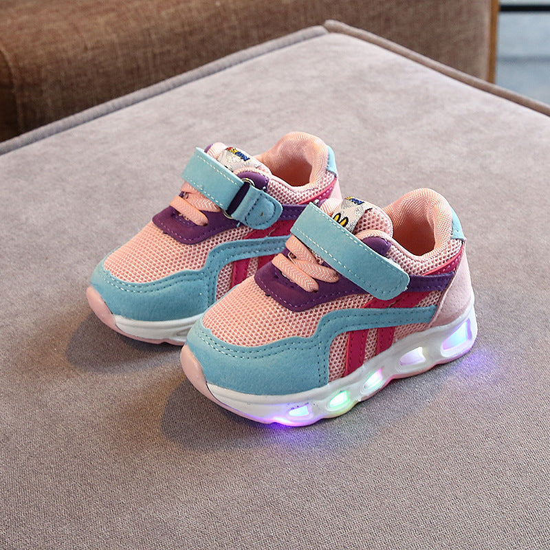 Unisex Kids Casual Sneakers Faux Leather Upper Winter