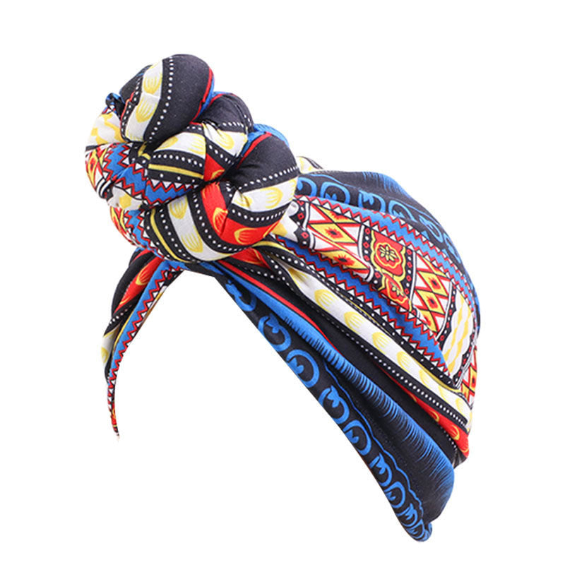 Vortex flower headscarf hat