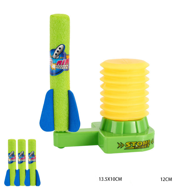 Street Stall Hot Product Outdoor EVA Foam Cotton Foot Rocket Launcher Toy Child Interaction Safety Sports Toys