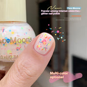 Pure Color Sequins Nail Polish Baking-free And Tear-free