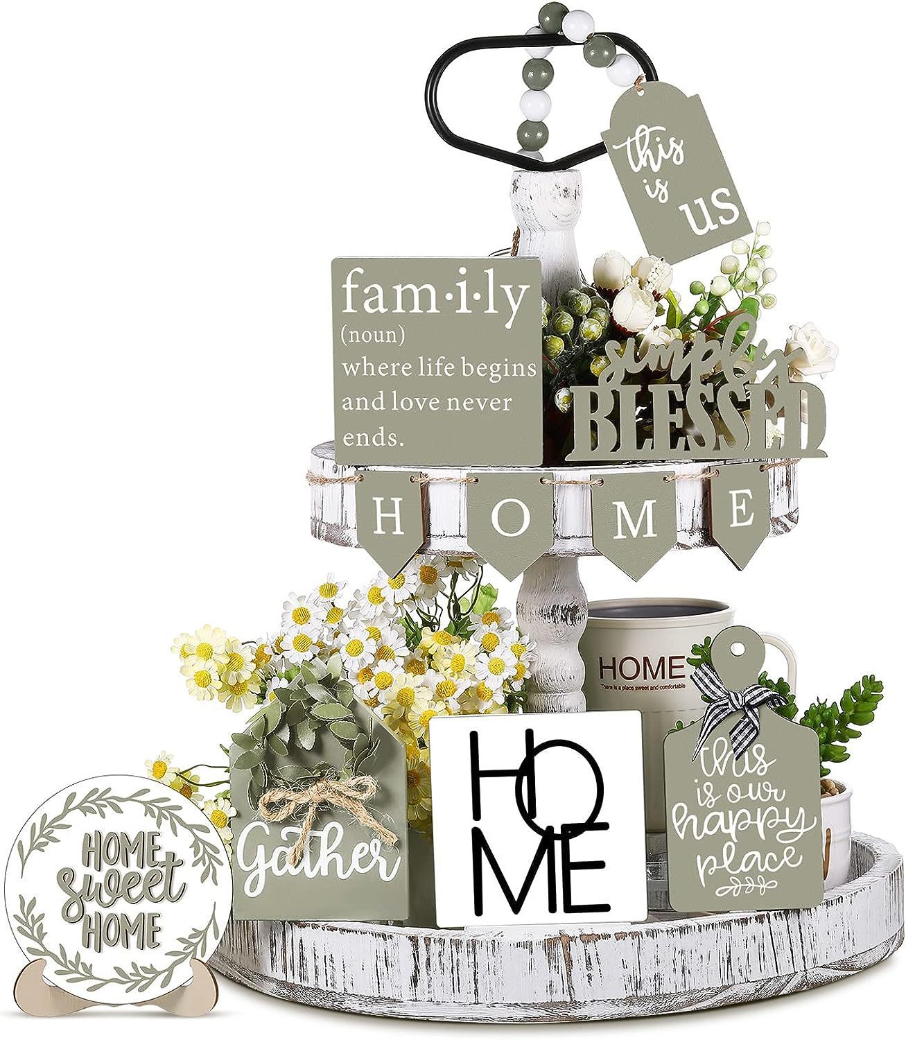 Home Layered Tray Decoration Suit