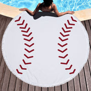Round Beach Towel Microfiber Polyester No Fade Printed