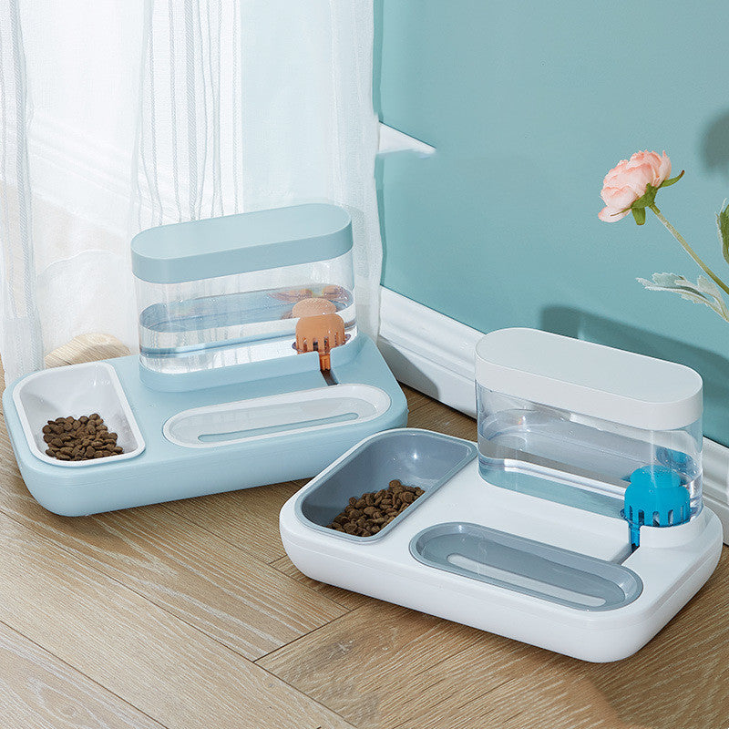Cat Eating And Drinking Artifact Anti-overturning Cat Automatic Drinking Fountain Rice Bowl