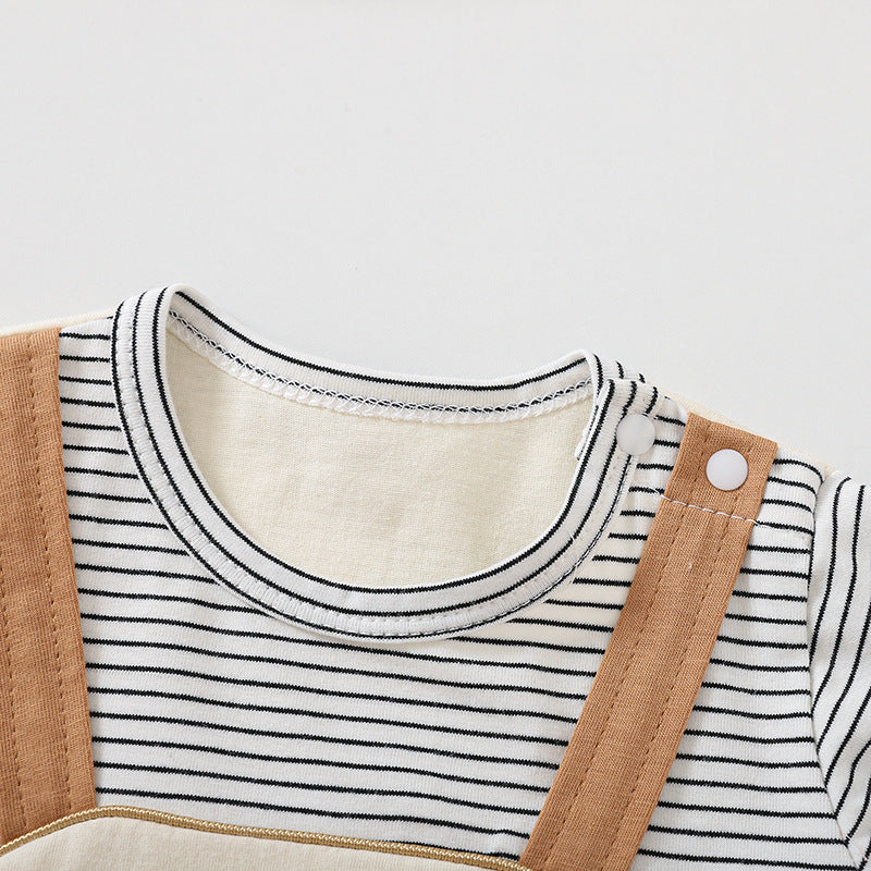 Baby Boy Cartoon Bodysuit – Casual Infant Romper