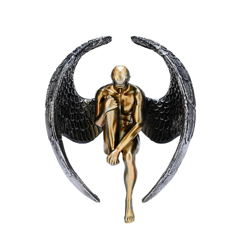 Home Simple Contemplative Angel Resin Ornaments